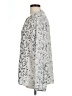 J.Crew Factory Store 100% Polyester Animal Print Silver Long Sleeve Blouse Size L - photo 5