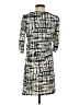 Perceptions Graphic Gray Casual Dress Size S - photo 2