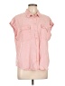 Buffalo by David Bitton Pink Sleeveless Button-Down Shirt Size L - photo 1