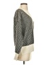 Barbour Chevron-herringbone Ivory Wool Pullover Sweater Size 4 - photo 4