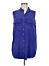 Equipment 100% Silk Blue Blouse Size S - photo 1