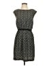 Ann Taylor LOFT 100% Polyester Print Black Casual Dress Size S - photo 1
