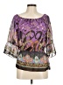 Trac Purple Blue 3/4 Sleeve Blouse Size M (estimated) - photo 1