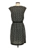 Ann Taylor LOFT 100% Polyester Print Black Casual Dress Size S - photo 2