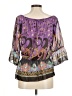 Trac Purple Blue 3/4 Sleeve Blouse Size M (estimated) - photo 2