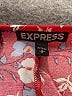Express 100% Rayon Floral Red Cocktail Dress Size S - photo 7