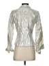 ECI 100% Linen Metallic Silver Jacket Size 2 - photo 2