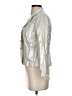 ECI 100% Linen Metallic Silver Jacket Size 2 - photo 5