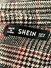 Shein 100% Polyester Plaid Gray Coat Size M - photo 6