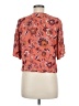 LUQ 100% Rayon Orange Short Sleeve Blouse Size M - photo 2