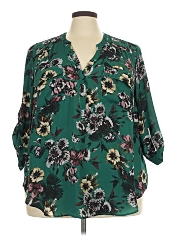 Torrid 3/4 Sleeve Blouse (view 1)