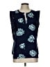 J.Crew 100% Polyester Blue Sleeveless Blouse Size 10 - photo 1