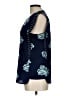 J.Crew 100% Polyester Blue Sleeveless Blouse Size 10 - photo 5