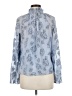 Rebecca Taylor Damask Floral Blue Blouse Size 0 - photo 2
