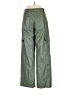 Express 100% Polyester Green Cargo Pants Size 0S - photo 2