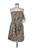 Gap 100% Rayon Gray Tan Casual Dress Size 6 - photo 1