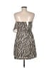 Gap 100% Rayon Gray Tan Casual Dress Size 6 - photo 2