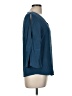 Ecru Teal 3/4 Sleeve Blouse Size M - photo 4