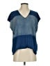 Rag & Bone/JEAN Color Block Blue Short Sleeve Top Size S - photo 1