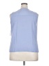 Nine West 100% Polyester Blue Sleeveless Blouse Size XXL - photo 2
