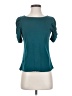 Elegantees Teal Short Sleeve Top Size XS - photo 1