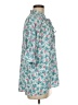 Paul & Joe 100% Polyester Floral Teal 3/4 Sleeve Blouse Size Med (2) - photo 4