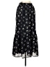 Eres 100% Silk Polka Dots Blue Black Casual Skirt Size Sm - Med - photo 1