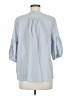 NYDJ 100% Cotton Blue 3/4 Sleeve Blouse Size M - photo 2