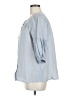 NYDJ 100% Cotton Blue 3/4 Sleeve Blouse Size M - photo 5