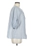 NYDJ 100% Cotton Blue 3/4 Sleeve Blouse Size M - photo 4