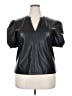 Steve Madden 100% Polyurethane Black Short Sleeve Blouse Size XXL - photo 1