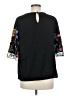 Shein 100% Polyester Black 3/4 Sleeve T-Shirt Size 6 - photo 2