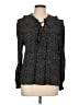Whistles Polka Dots Black Long Sleeve Blouse Size 12 - photo 1