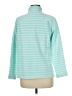 T by Talbots 100% Cotton Stripes Teal Track Jacket Size M (petite) - photo 2
