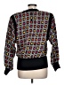 Mac Douglas 100% Silk Black Long Sleeve Silk Top Size 12 - photo 2