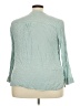 Old Navy 100% Rayon Teal Long Sleeve Blouse Size 2X - photo 2