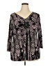 DressBarn Purple 3/4 Sleeve Blouse Size 2X - photo 1