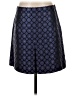J.Crew 100% Silk Argyle Blue Silk Skirt Size 4 - photo 1