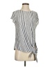 Max Studio Silver Short Sleeve Blouse Size S - photo 1
