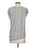 Max Studio Silver Short Sleeve Blouse Size S - photo 2