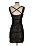 BCBGMAXAZRIA Metallic Black Cocktail Dress Size 2 - photo 2