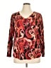 Chico's Brown 3/4 Sleeve Blouse Size XL (3) - photo 1