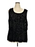 Jessica Simpson Print Black Sleeveless Blouse Size 3X - photo 1
