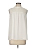 Ann Taylor 100% Polyester Ivory Sleeveless Blouse Size L (petite) - photo 1