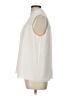 Ann Taylor 100% Polyester Ivory Sleeveless Blouse Size L (petite) - photo 5