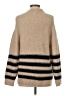 MNG Stripes Tan Turtleneck Sweater Size S - photo 2