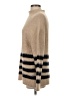 MNG Stripes Tan Turtleneck Sweater Size S - photo 5