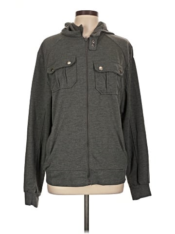 Carbon Zip Up Hoodie (view 1)
