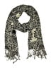H&M 100% Viscose Gray Black Scarf One size - photo 1