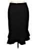 Nine West Solid Black Formal Skirt Size 12 - photo 2
